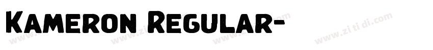 Kameron Regular字体转换